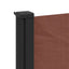sidemarkise 117x300 cm sammenrullelig brun