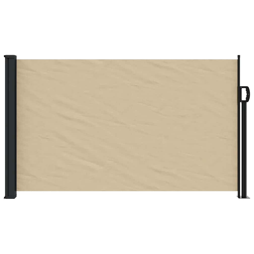 sidemarkise 117x300 cm sammenrullelig beige