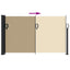 sidemarkise 117x300 cm sammenrullelig beige