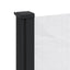 sidemarkise 117x300 cm sammenrullelig hvid