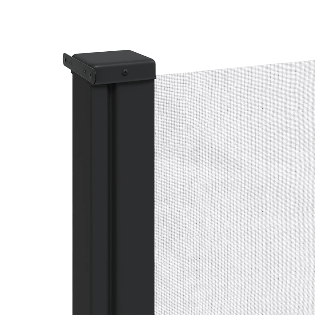 sidemarkise 117x300 cm sammenrullelig hvid