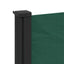 sidemarkise 117x300 cm sammenrullelig mørkegrøn