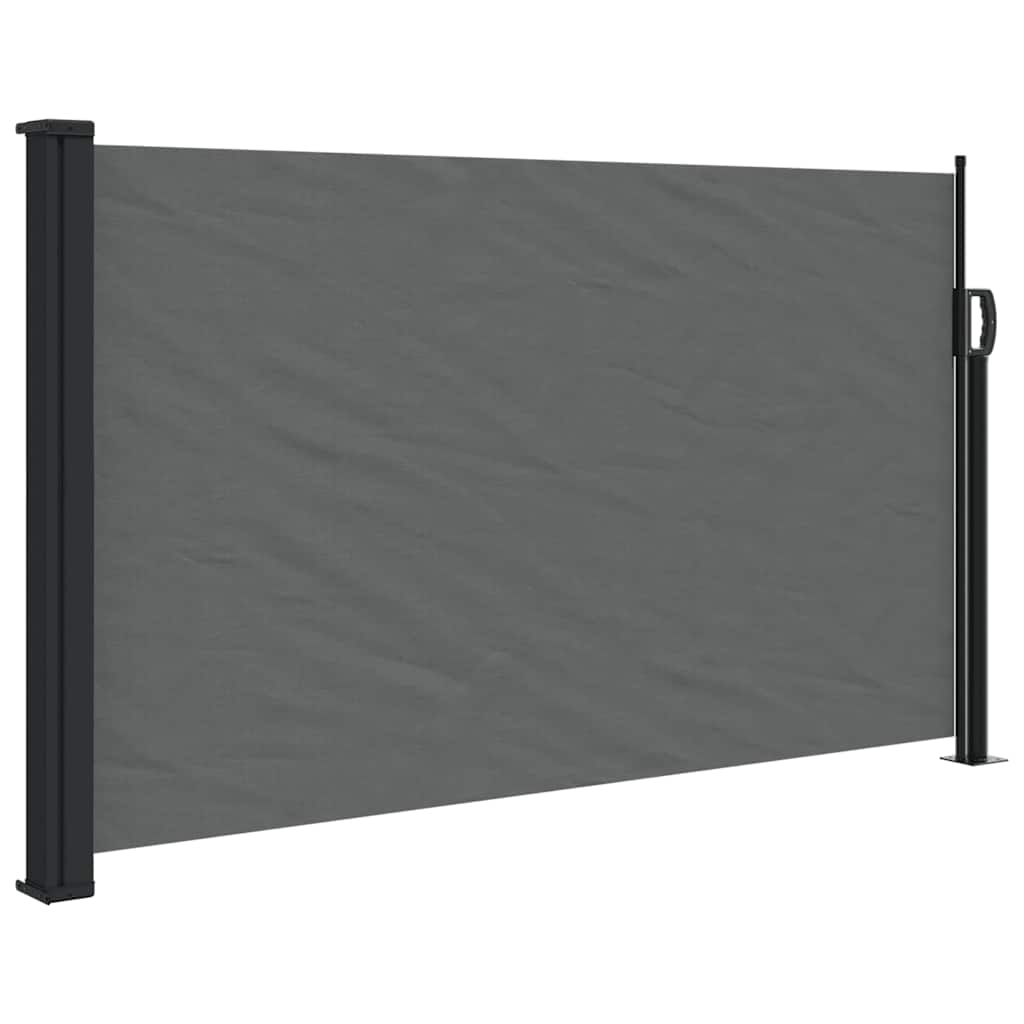 udtrækkelig sidemarkise antracit 117x300 cm
