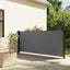 udtrækkelig sidemarkise antracit 117x300 cm
