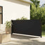 sidemarkise 140x300 cm sammenrullelig sort