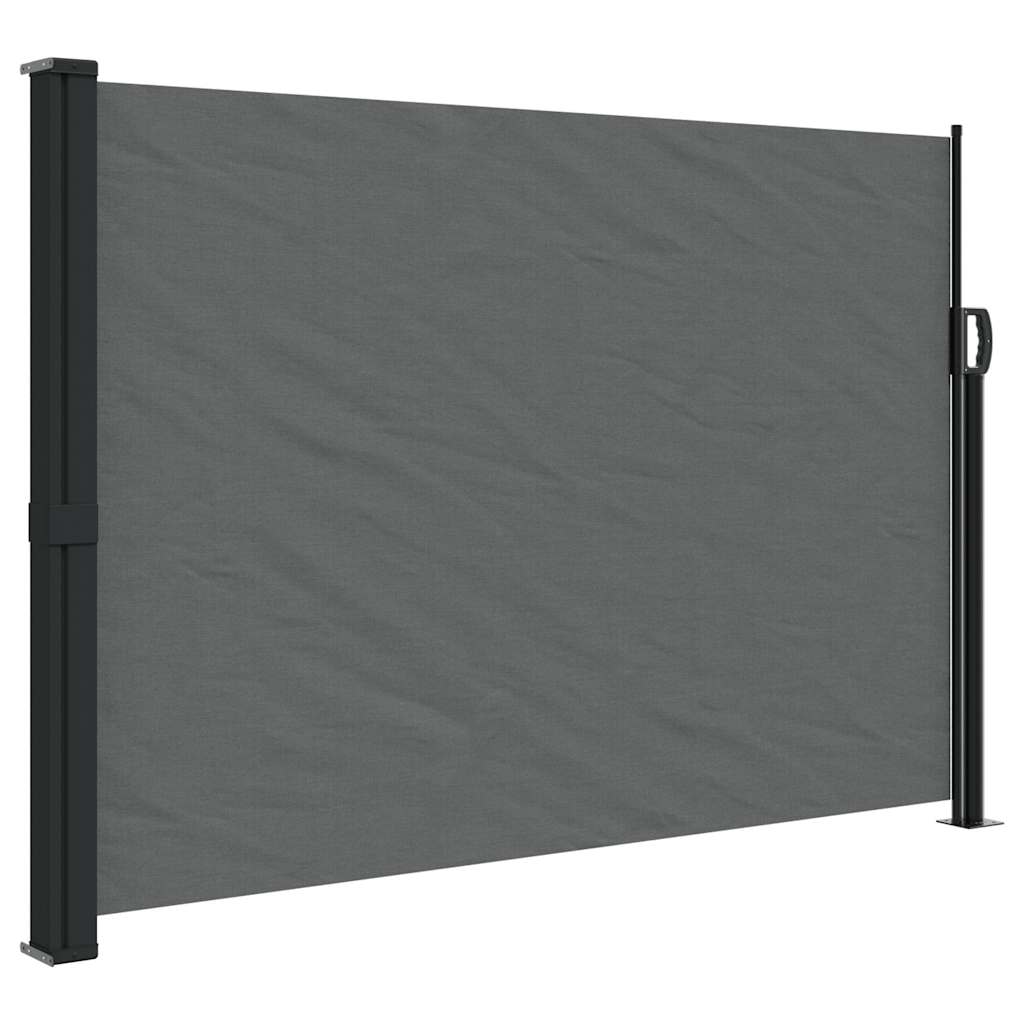 udtrækkelig sidemarkise antracit 140x300 cm