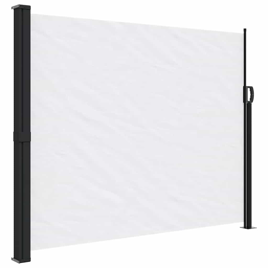 sammenrullelig sidemarkise 170x300 cm hvid