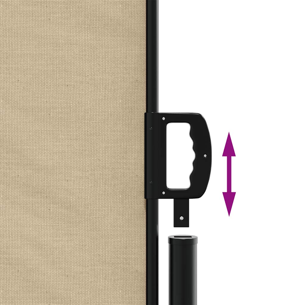 sammenrullelig sidemarkise 180x300 cm beige