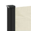 sidemarkise 200x300 cm sammenrullelig cremefarvet