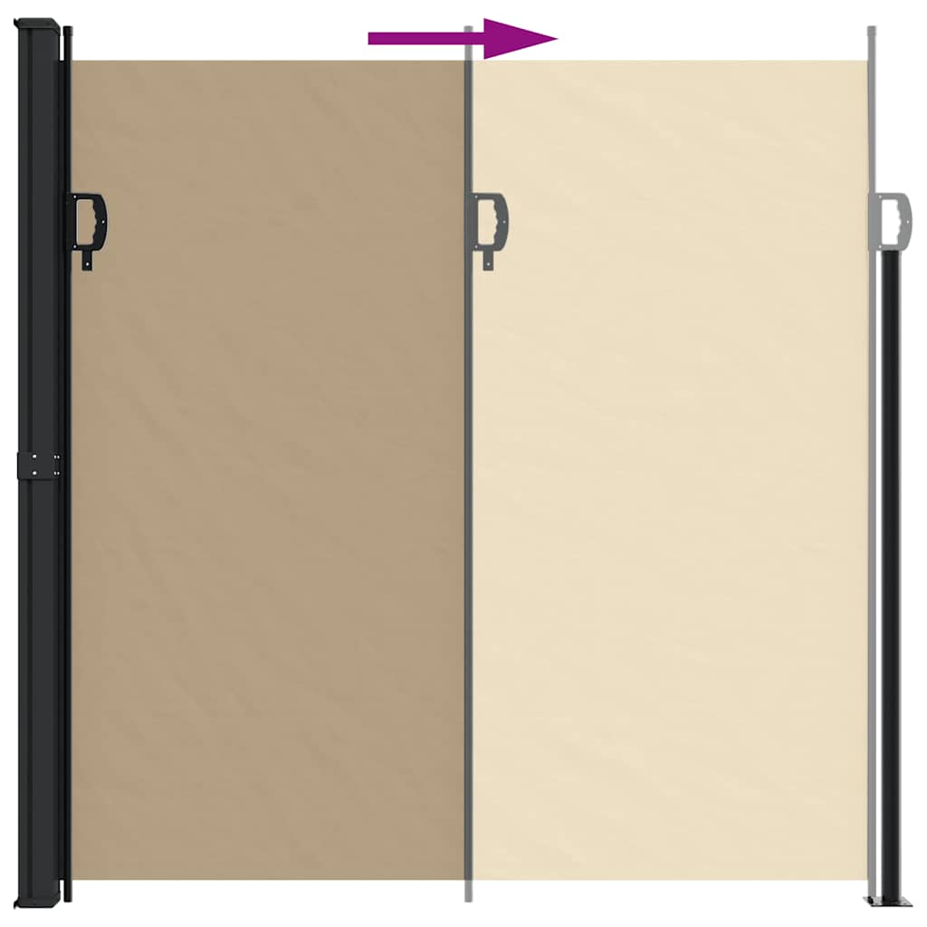 sammenrullelig sidemarkise 200x300 cm beige