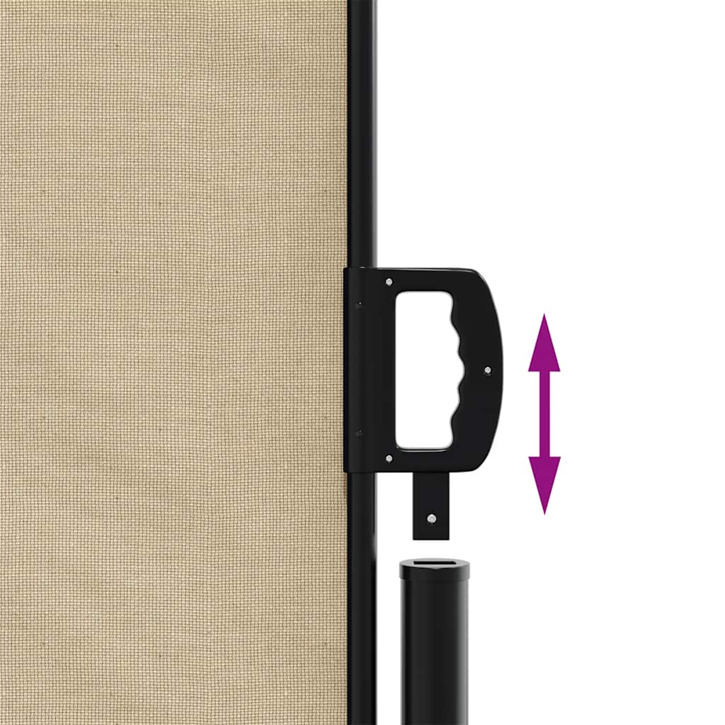 sammenrullelig sidemarkise 200x300 cm beige