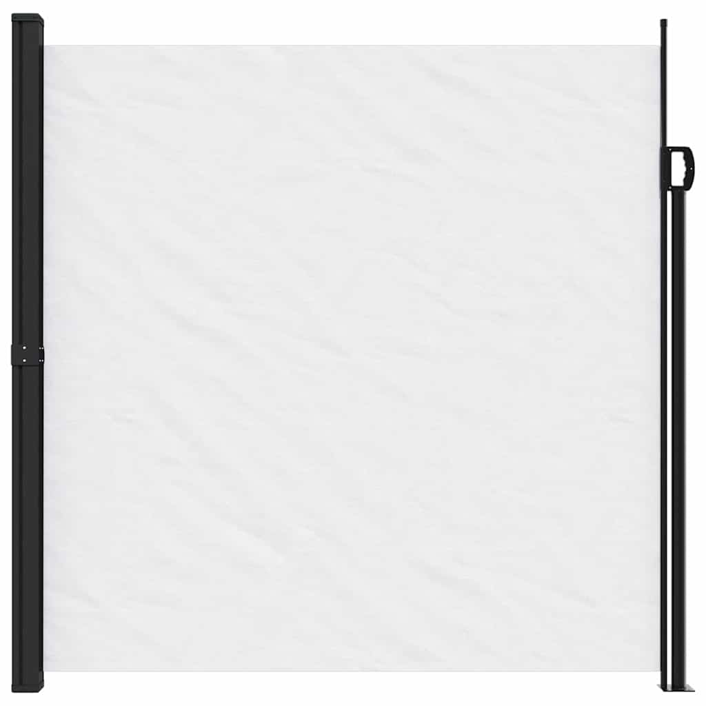 sammenrullelig sidemarkise 200x300 cm hvid