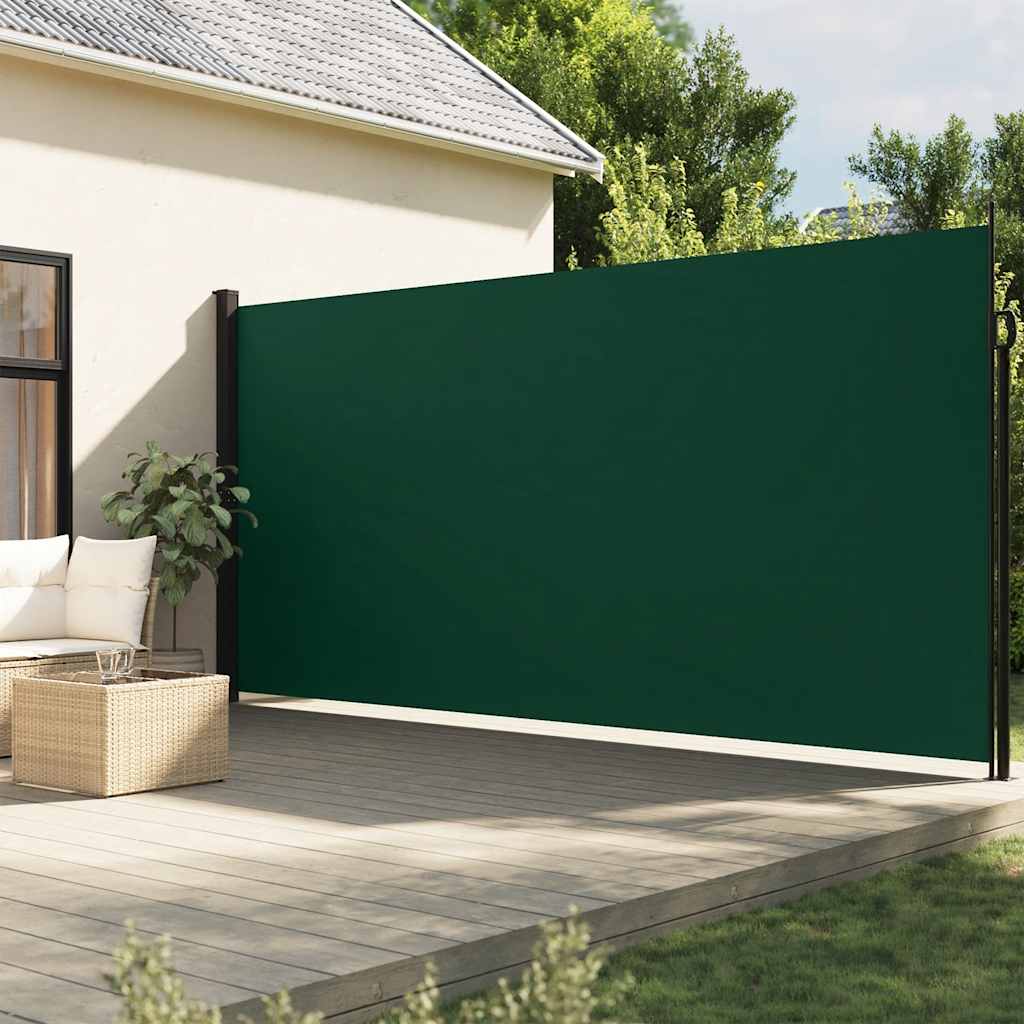 sammenrullelig sidemarkise 200x300 cm mørkegrøn