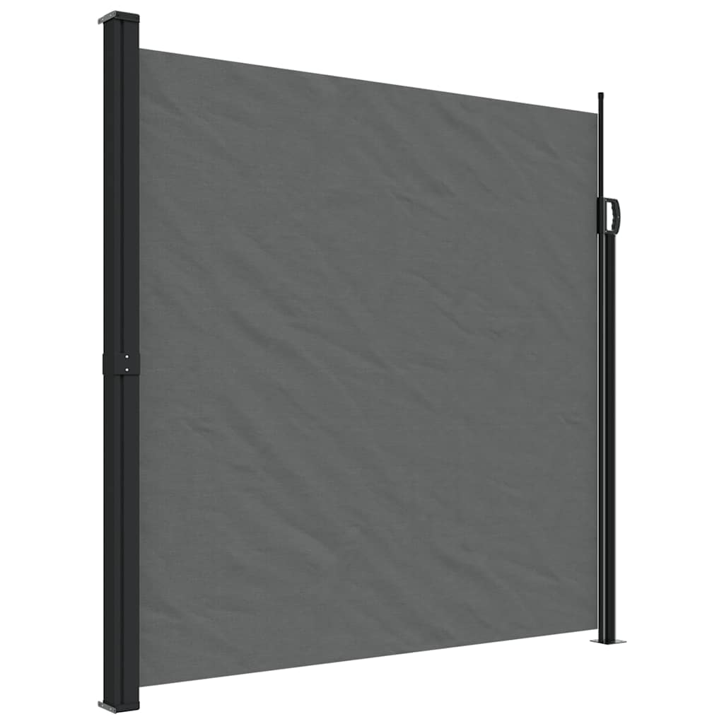 udtrækkelig sidemarkise antracit 200x300 cm