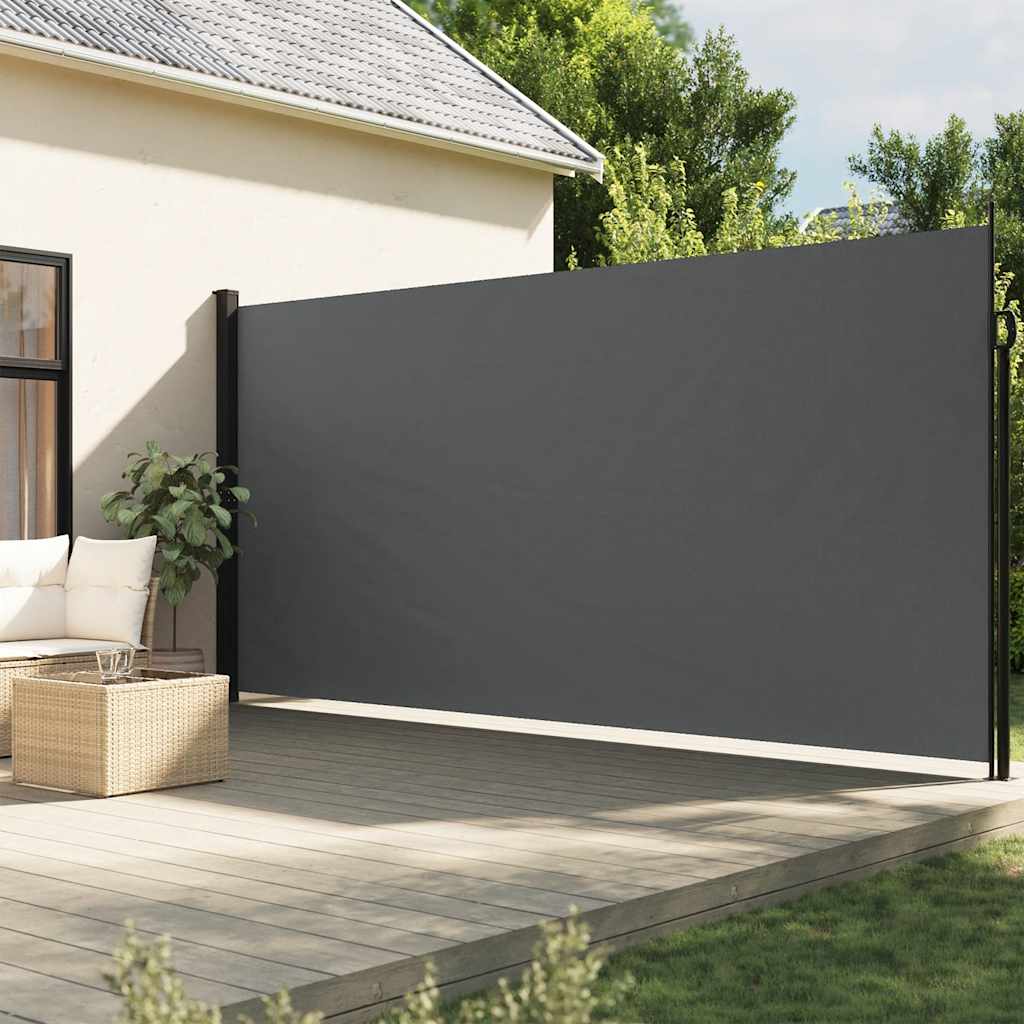 udtrækkelig sidemarkise antracit 220x300 cm