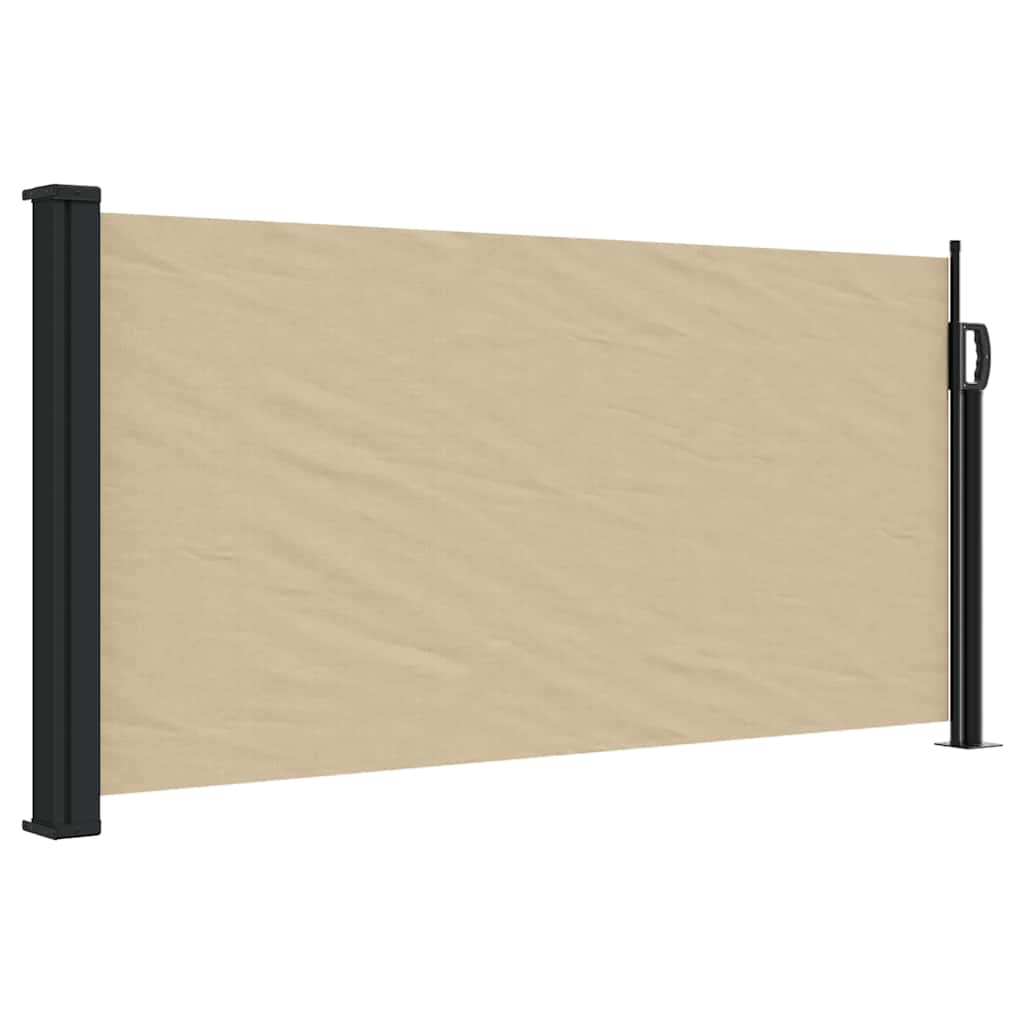 sammenrullelig sidemarkise 100x500 cm beige