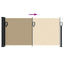 sammenrullelig sidemarkise 100x500 cm beige