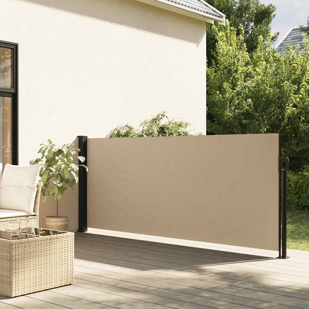 sammenrullelig sidemarkise 100x500 cm beige