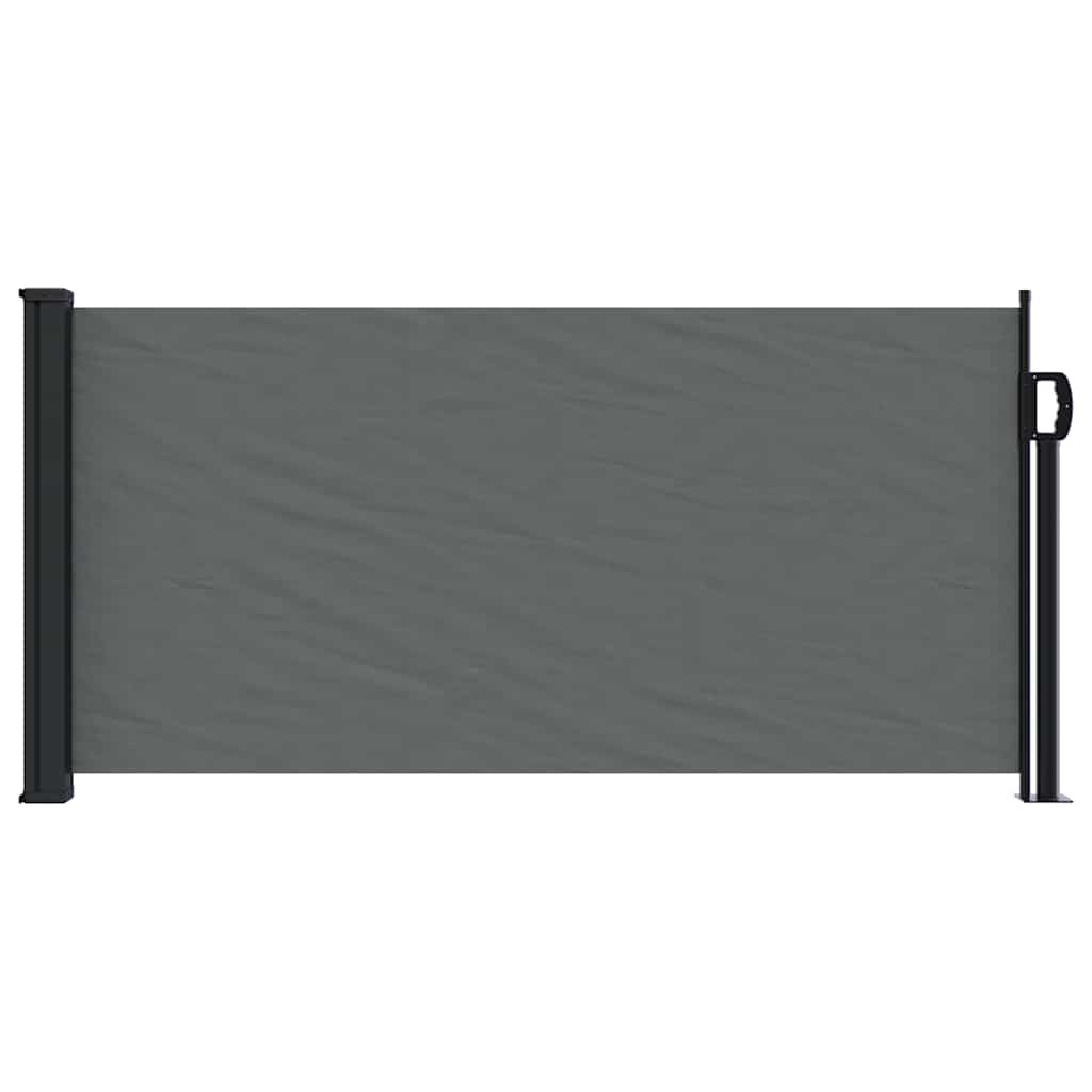 udtrækkelig sidemarkise antracit 100x500 cm