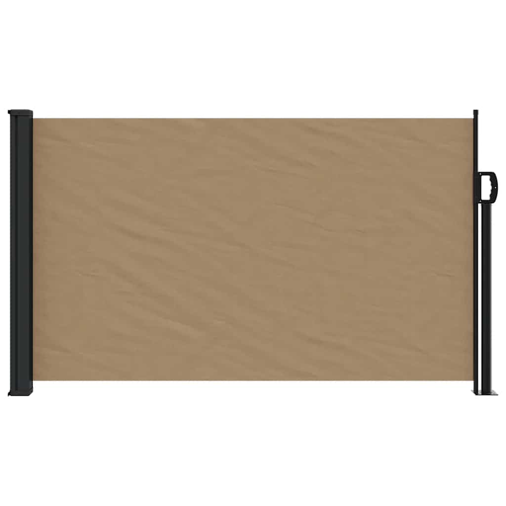 sammenrullelig sidemarkise 120x500 cm gråbrun