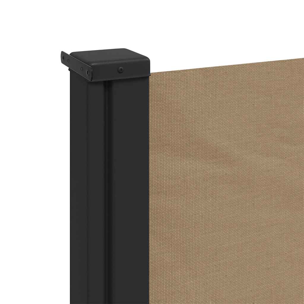 sammenrullelig sidemarkise 120x500 cm gråbrun