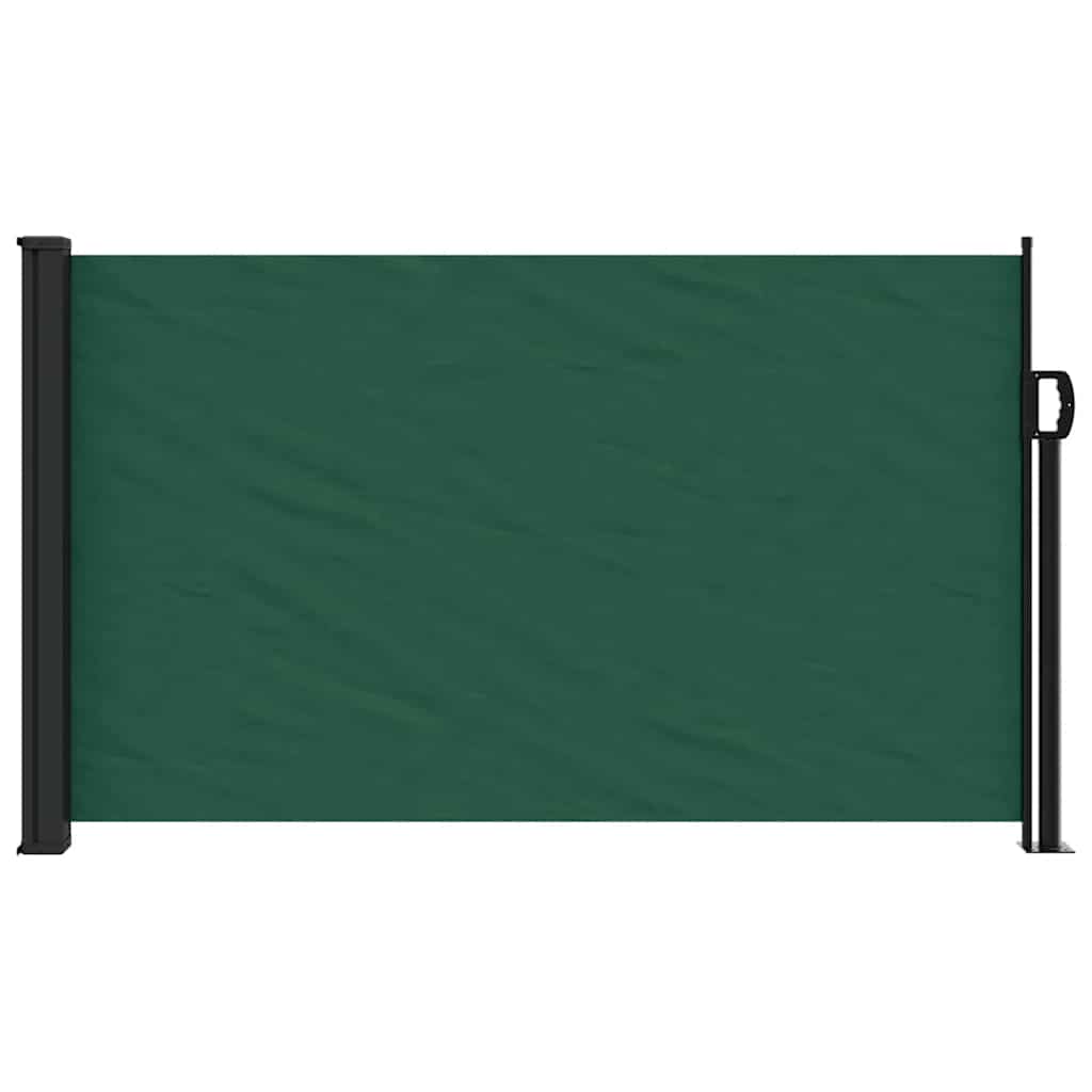 sammenrullelig sidemarkise 120x500 cm mørkegrøn