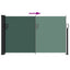 sammenrullelig sidemarkise 120x500 cm mørkegrøn
