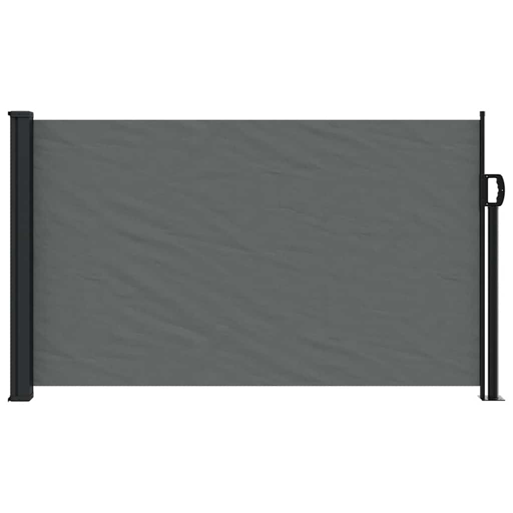 udtrækkelig sidemarkise antracit 120x500 cm