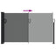 udtrækkelig sidemarkise antracit 120x500 cm