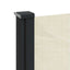 sidemarkise 140x500 cm sammenrullelig cremefarvet