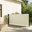 sidemarkise 140x500 cm sammenrullelig cremefarvet