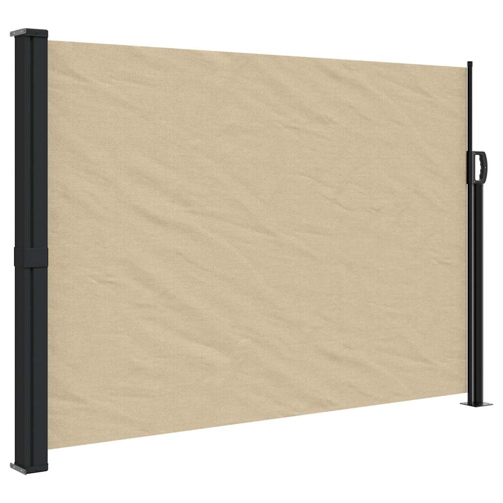 sammenrullelig sidemarkise 140x500 cm beige