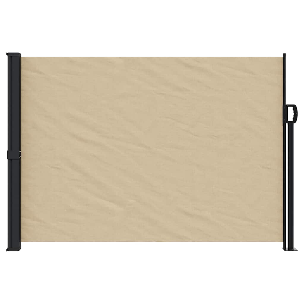 sammenrullelig sidemarkise 140x500 cm beige