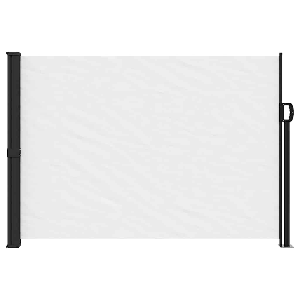 sammenrullelig sidemarkise 140x500 cm hvid