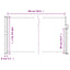 sammenrullelig sidemarkise 140x500 cm hvid