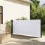 sammenrullelig sidemarkise 140x500 cm hvid