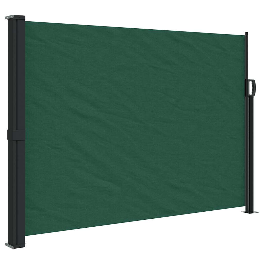 sammenrullelig sidemarkise 140x500 cm mørkegrøn