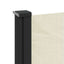 sidemarkise 160x500 cm sammenrullelig cremefarvet