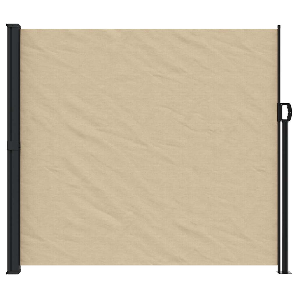 sammenrullelig sidemarkise 180x500 cm beige