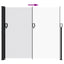 sammenrullelig sidemarkise 180x500 cm hvid