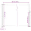 sammenrullelig sidemarkise 180x500 cm hvid