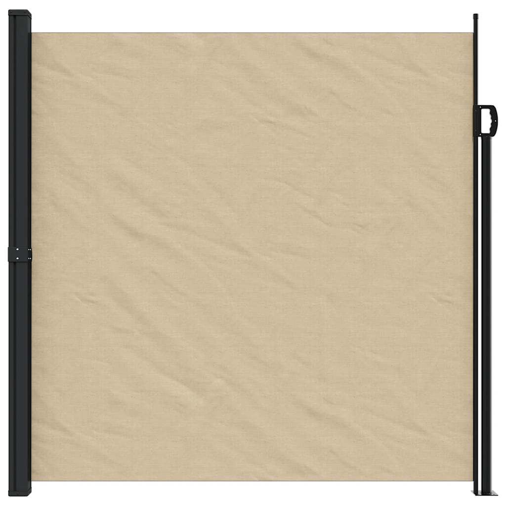 sammenrullelig sidemarkise 200x500 cm beige