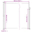 sammenrullelig sidemarkise 200x500 cm beige