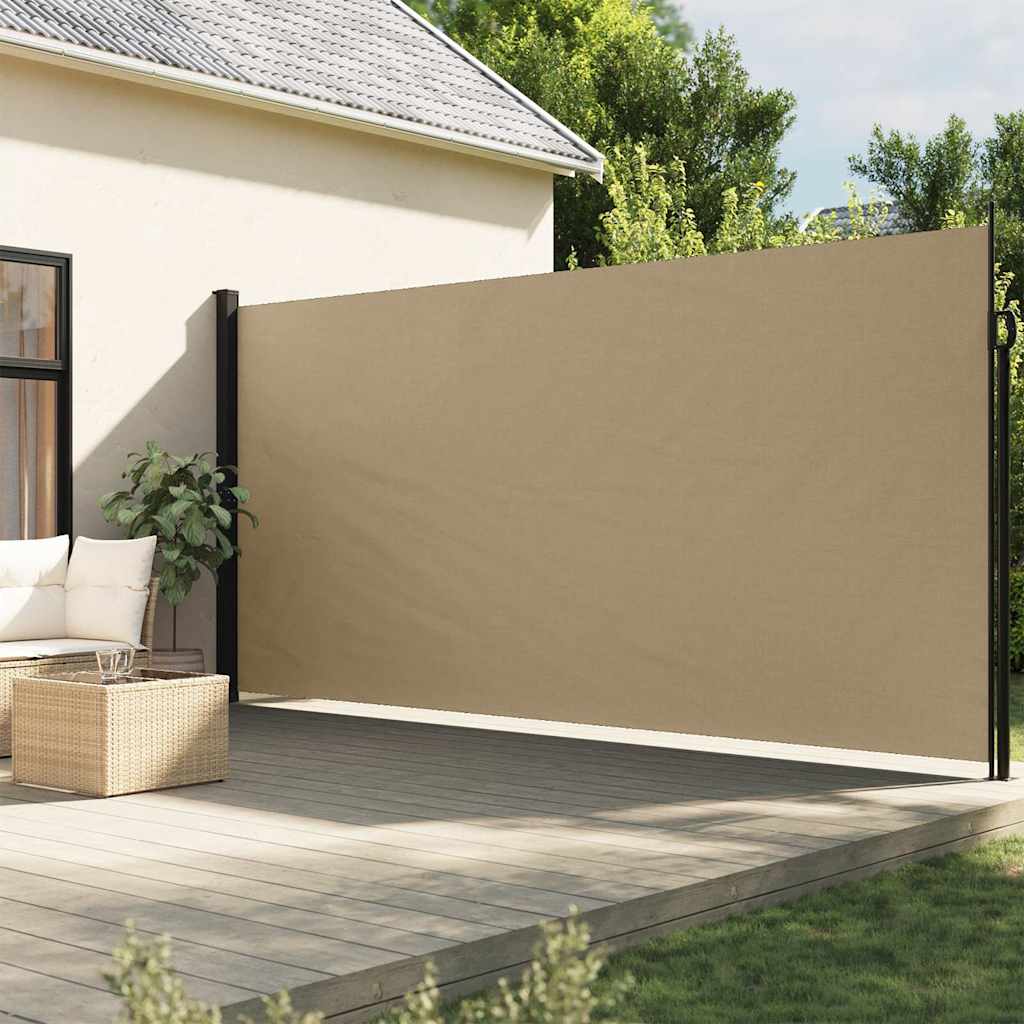 sammenrullelig sidemarkise 200x500 cm beige