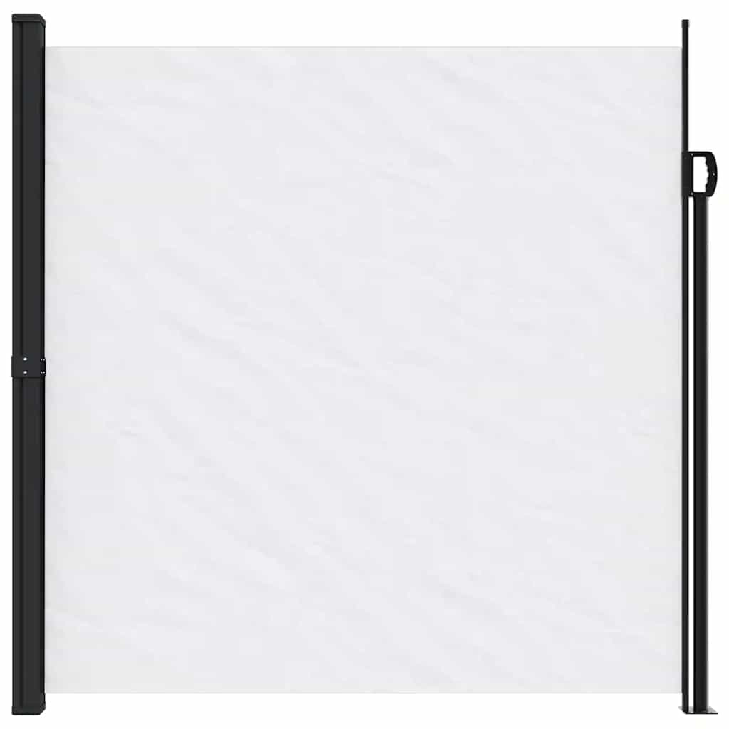 sammenrullelig sidemarkise 200x500 cm hvid