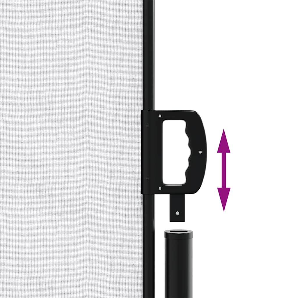 sammenrullelig sidemarkise 200x500 cm hvid
