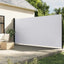 sammenrullelig sidemarkise 200x500 cm hvid