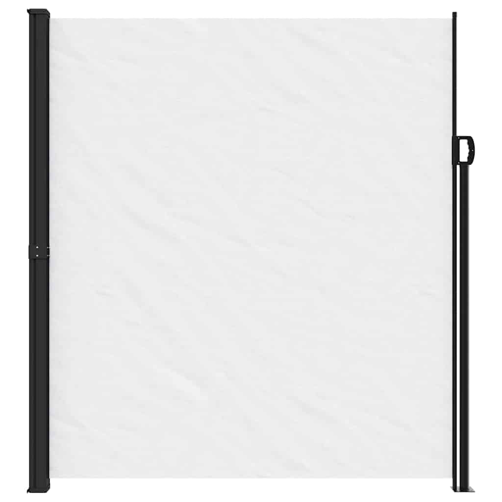 sammenrullelig sidemarkise 220x500 cm hvid