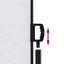sammenrullelig sidemarkise 220x500 cm hvid