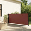 sammenrullelig sidemarkise 120 x 600 cm brun